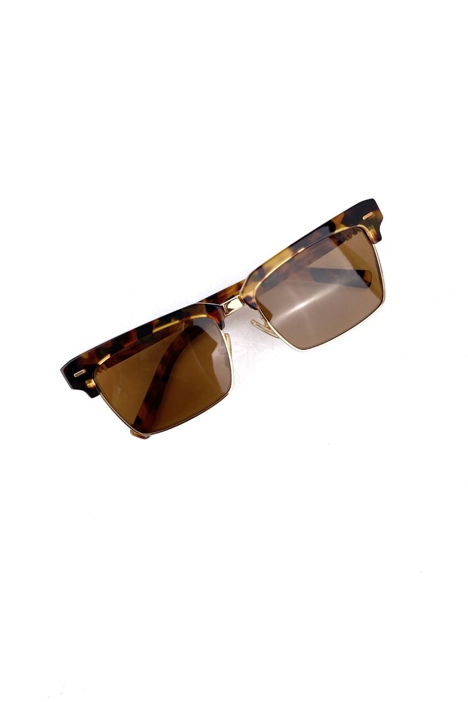 image 3 Очки прямоугольной формы в черепаховой оправе с лого на дужках