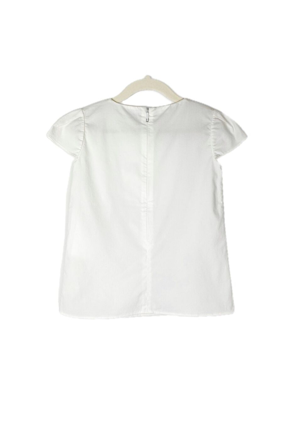 image 2 Детский хлопковый топ белого цвета