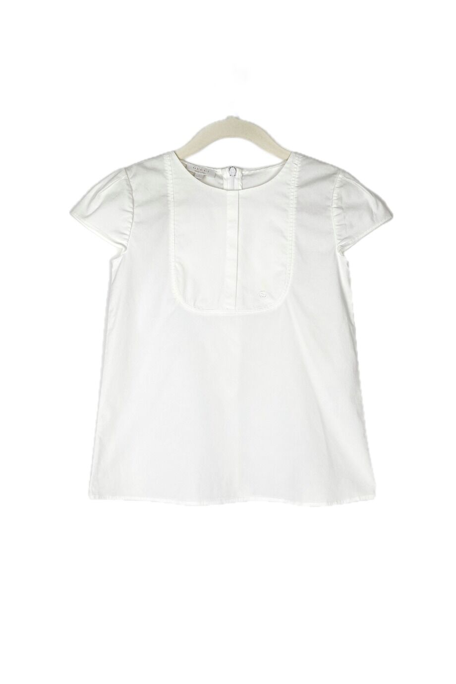 image 1 Детский хлопковый топ белого цвета
