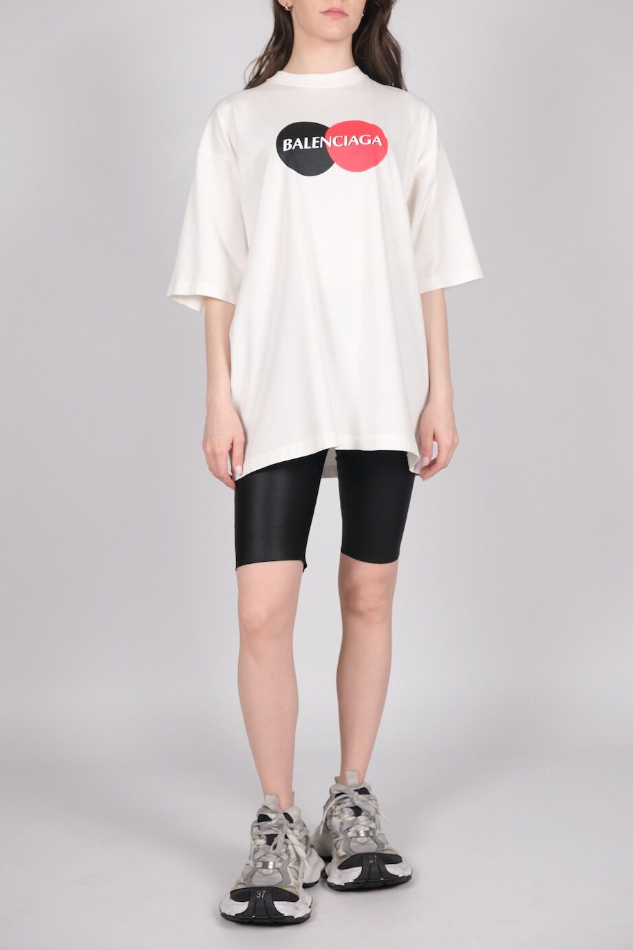 image 1 Кожаные шорты черного цвета