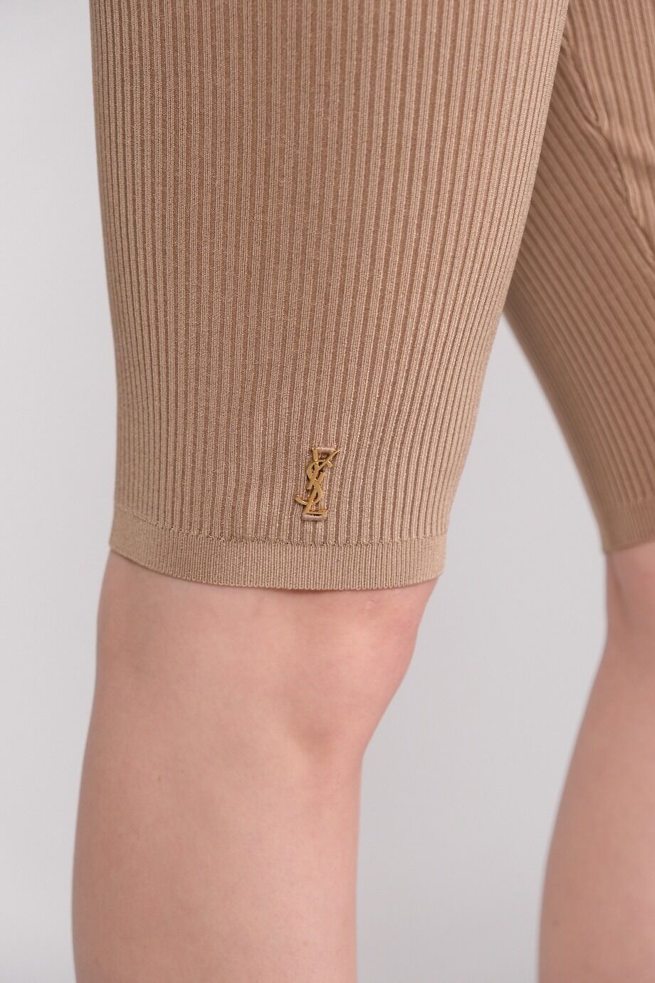 image 5 Велосипедки бежевого цвета с лого