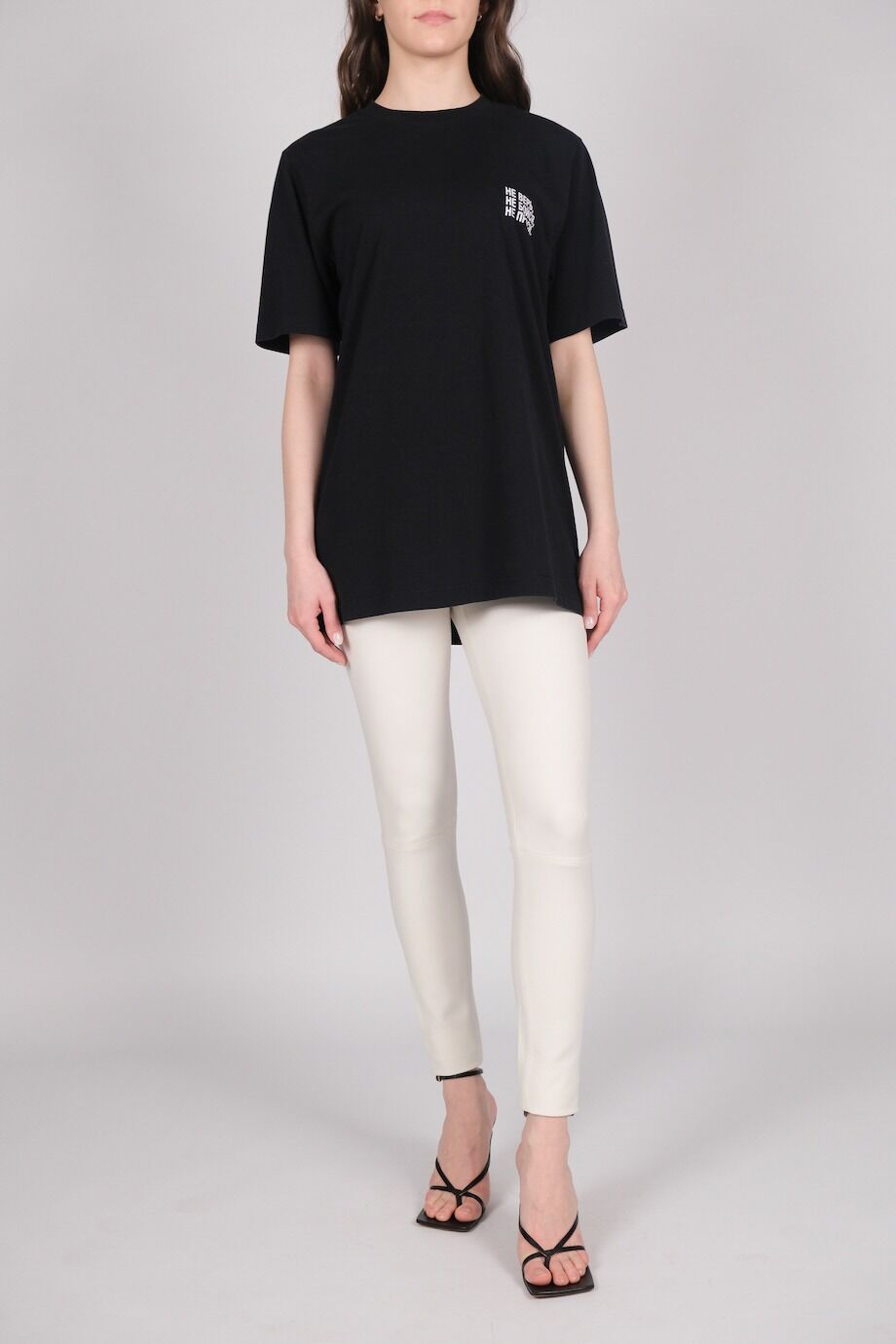 image 1 Леггинсы белого цвета с молниями на карманах