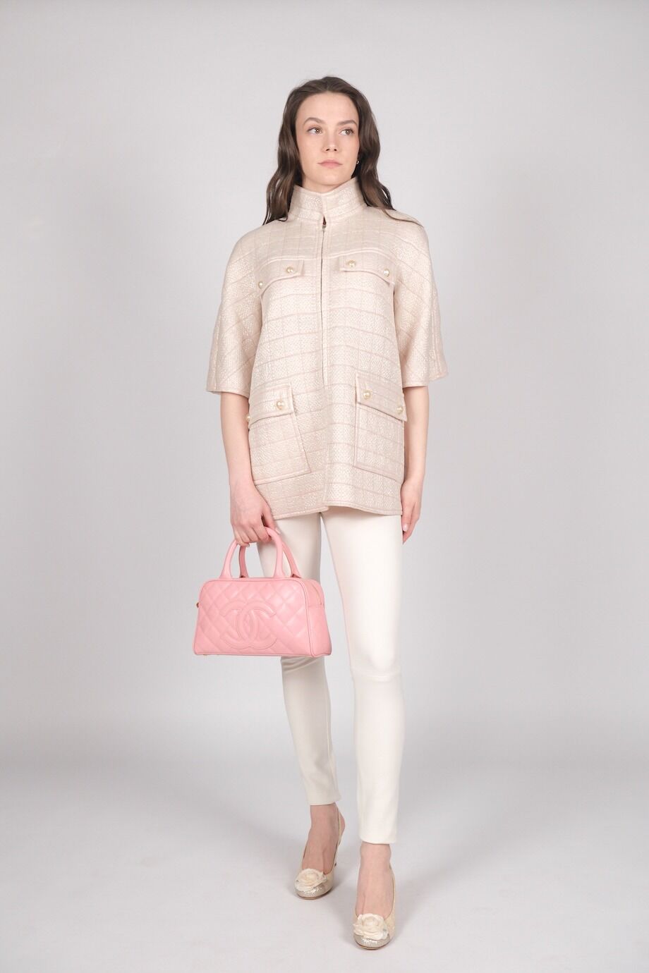 image 1 Жакет бледно-розового цвета на молнии