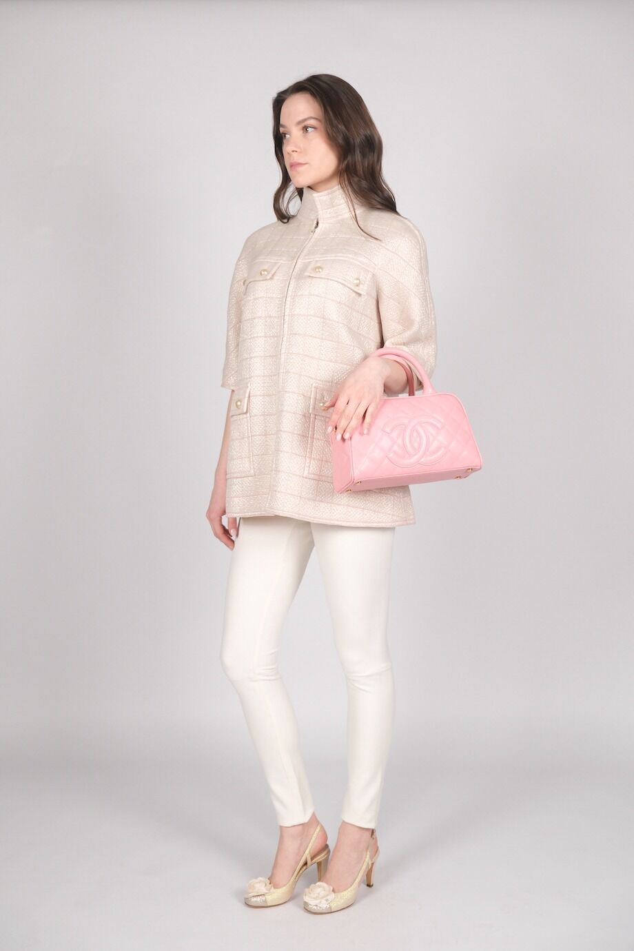 image 2 Жакет бледно-розового цвета на молнии