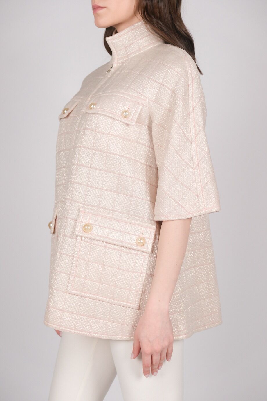 image 4 Жакет бледно-розового цвета на молнии