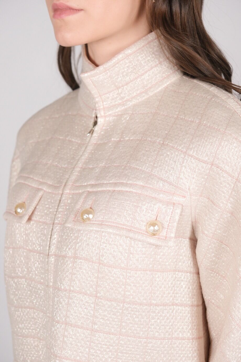 image 6 Жакет бледно-розового цвета на молнии