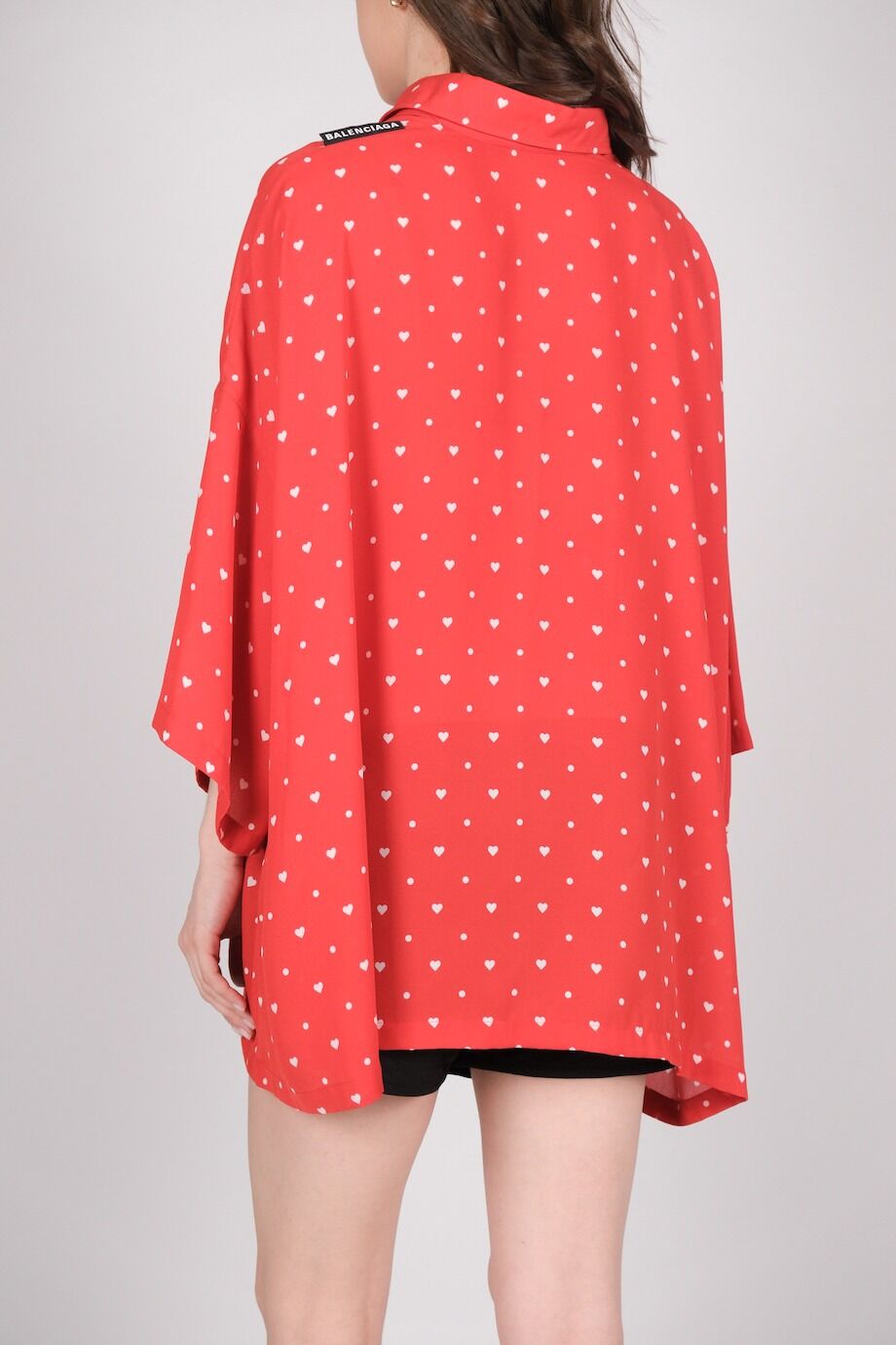 image 3 Блуза красного цвета в сердечки