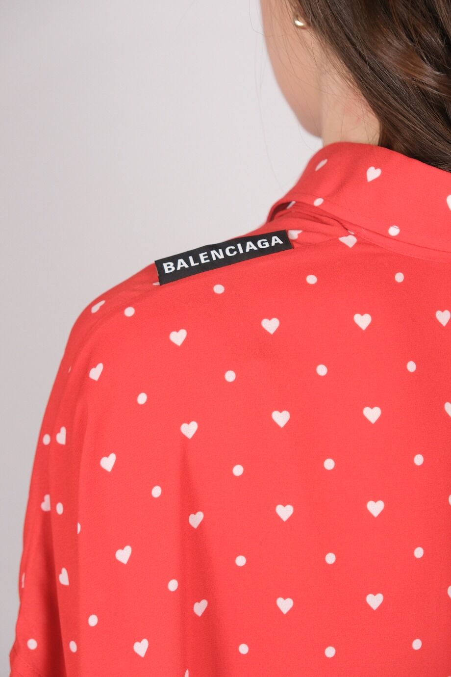 image 4 Блуза красного цвета в сердечки
