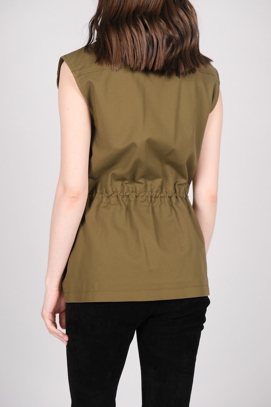 image 5 Жилет на молнии цвета хаки