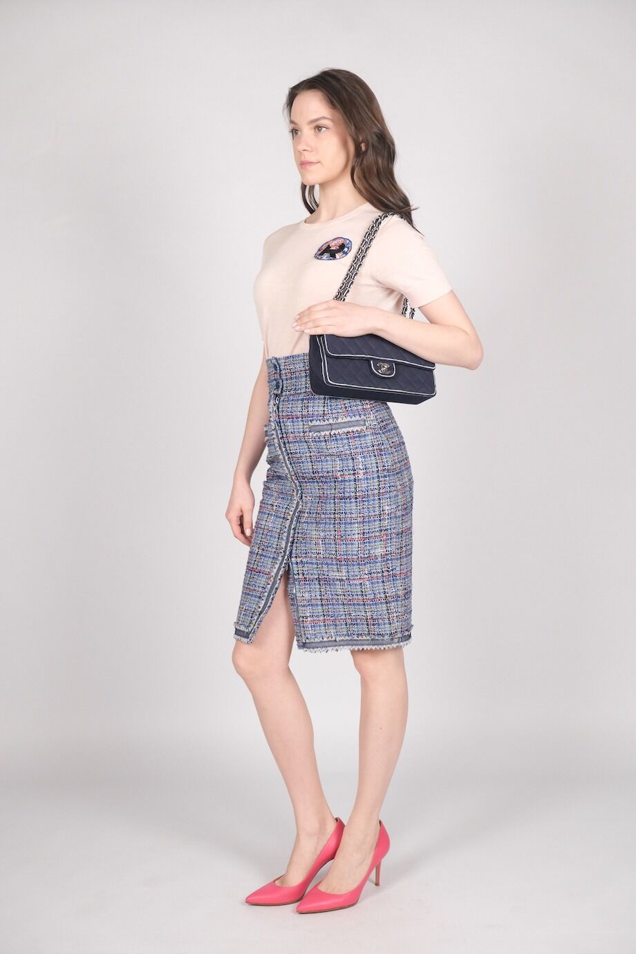 image 2 Юбка голубого цвета на молнии