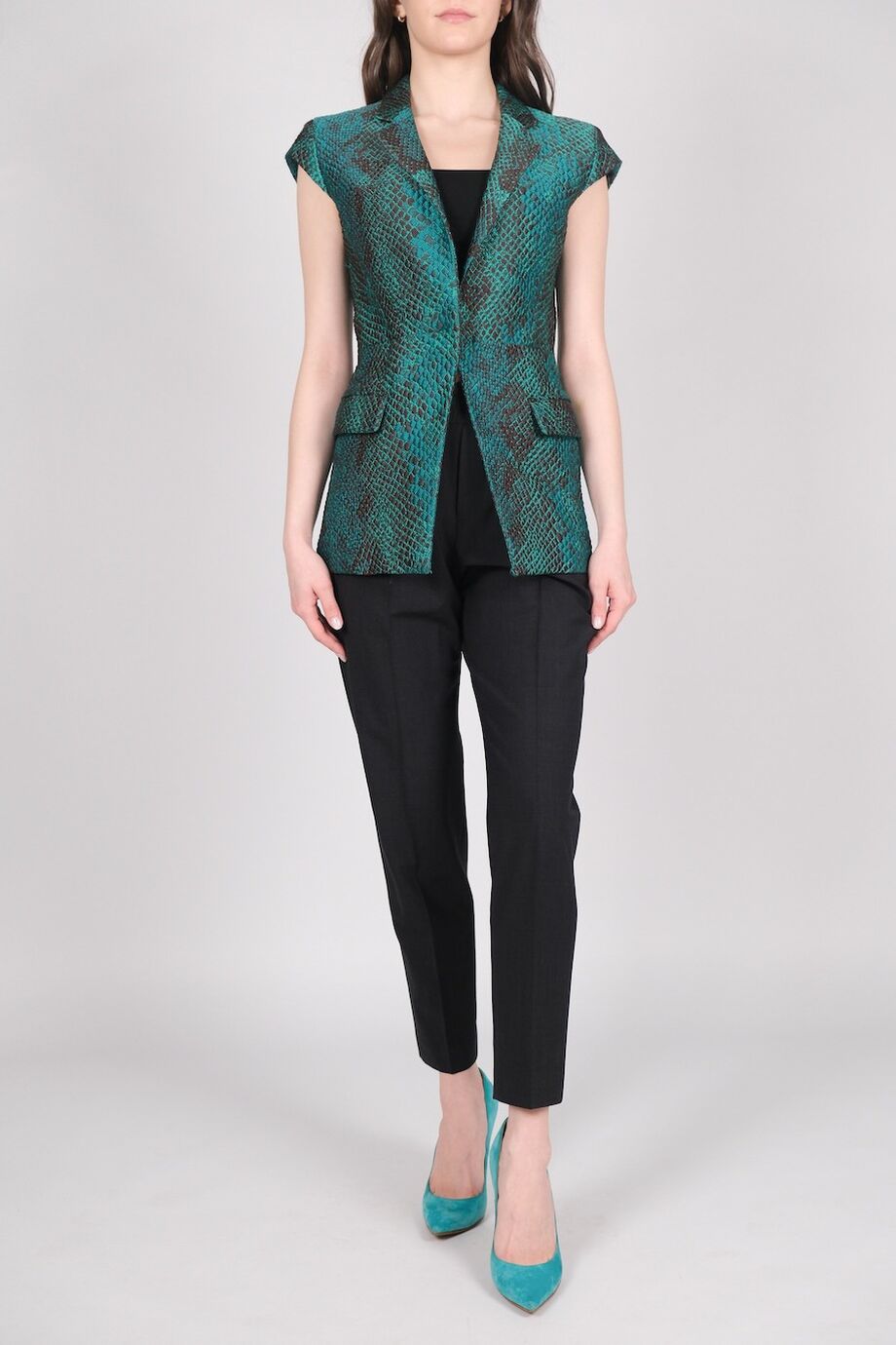 image 1 Жилет изумрудного цвета