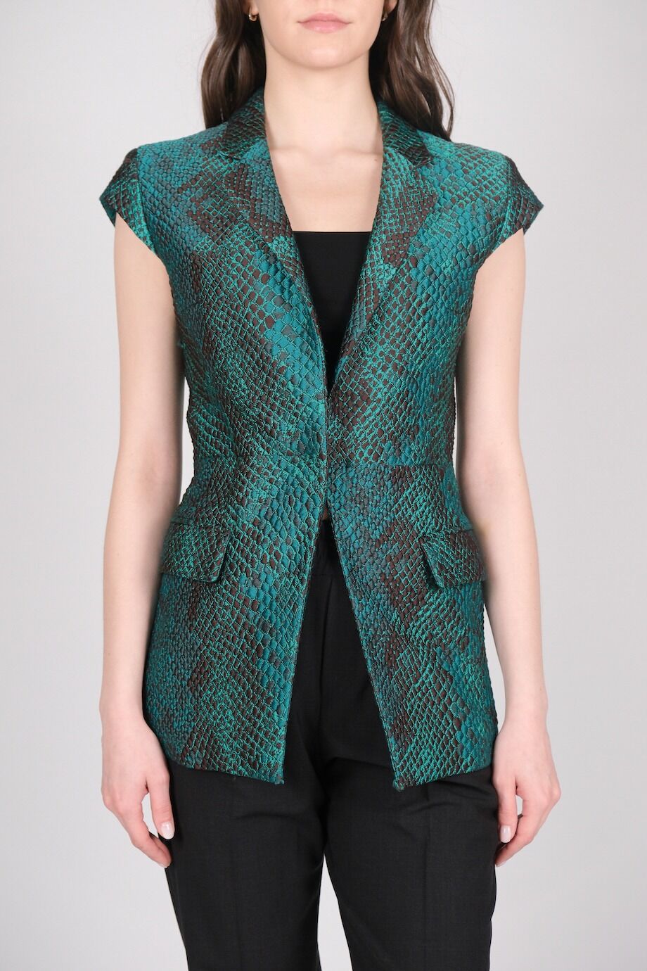 image 2 Жилет изумрудного цвета