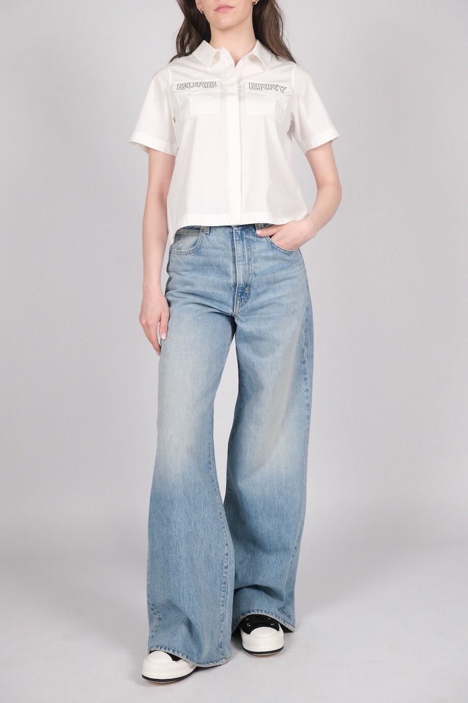 image 1 Джинсы Eva голубого цвета широкого кроя