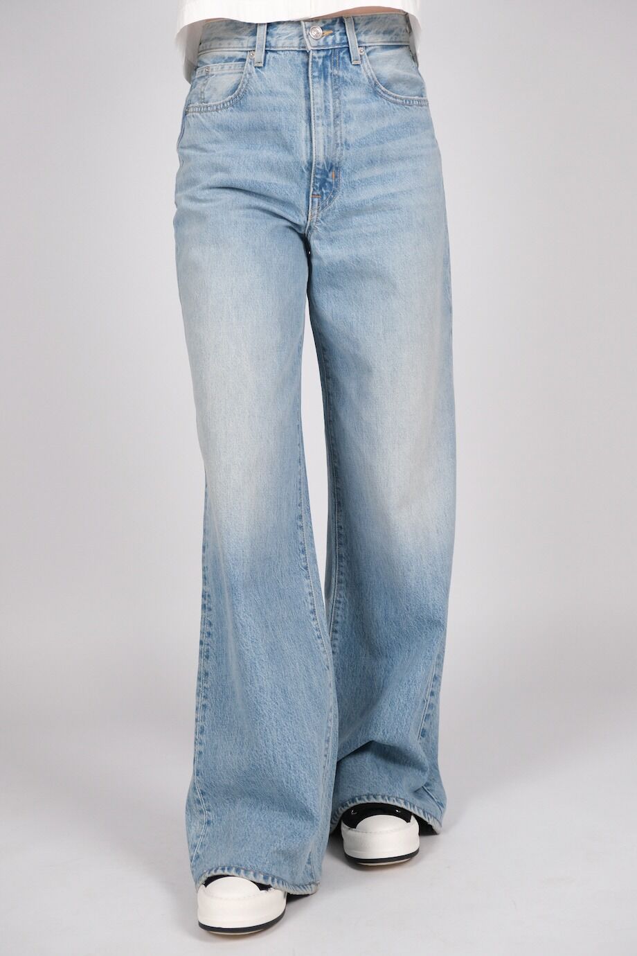 image 2 Джинсы Eva голубого цвета широкого кроя