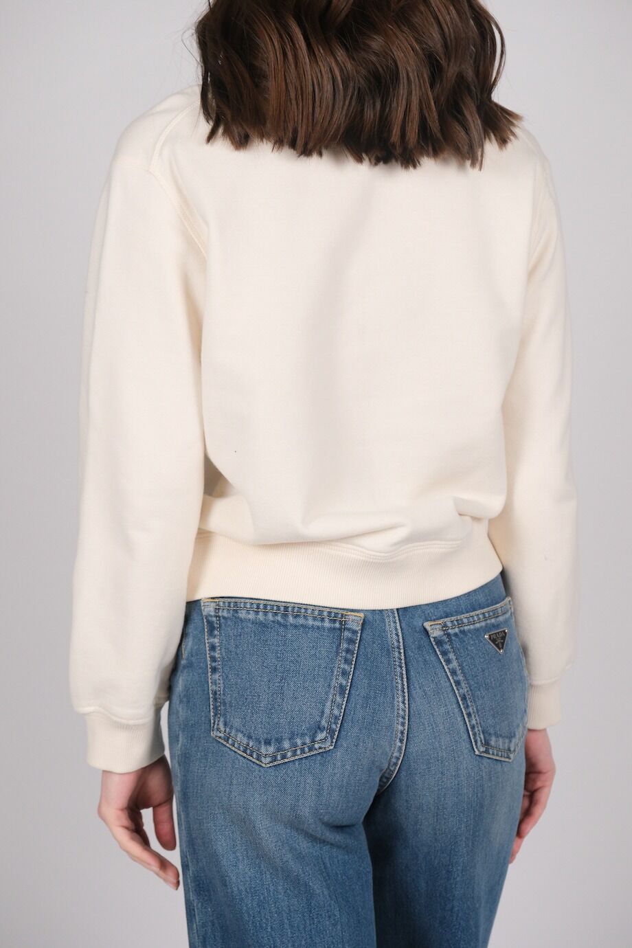 image 3 Свитшот молочного цвета с воротничком