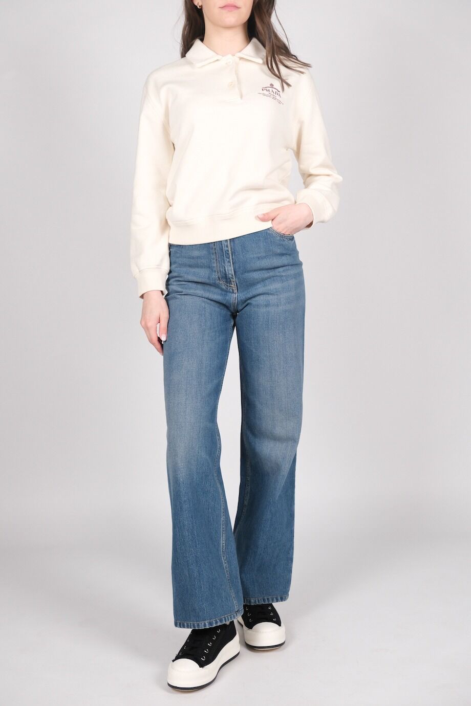 image 1 Джинсы прямого кроя синего цвета