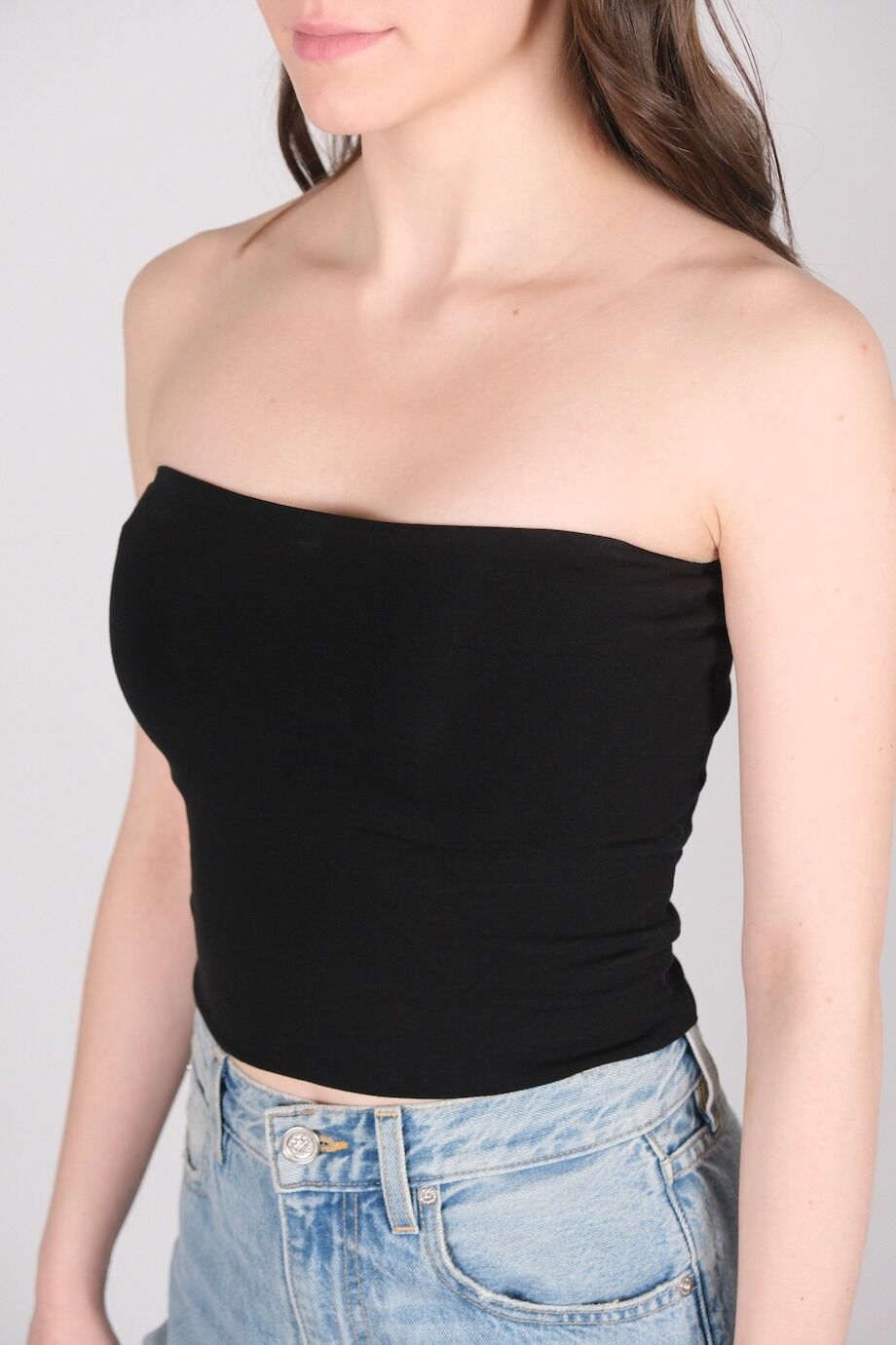 image 4 Топ черного цвета