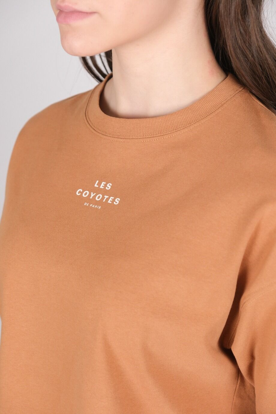 image 4 Укороченная футболка карамельного цвета