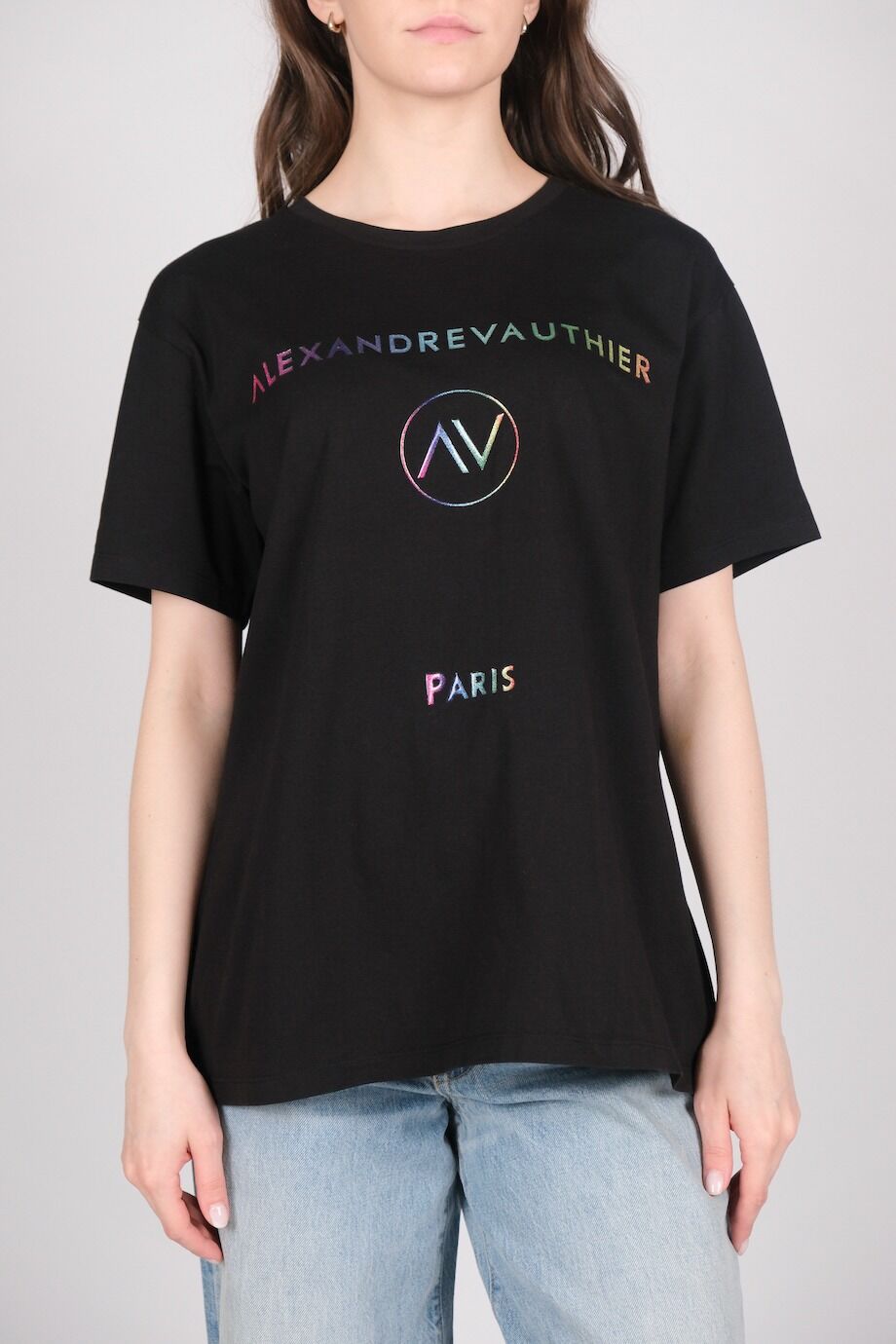 image 1 Футболка черного цвета с радужным принтом