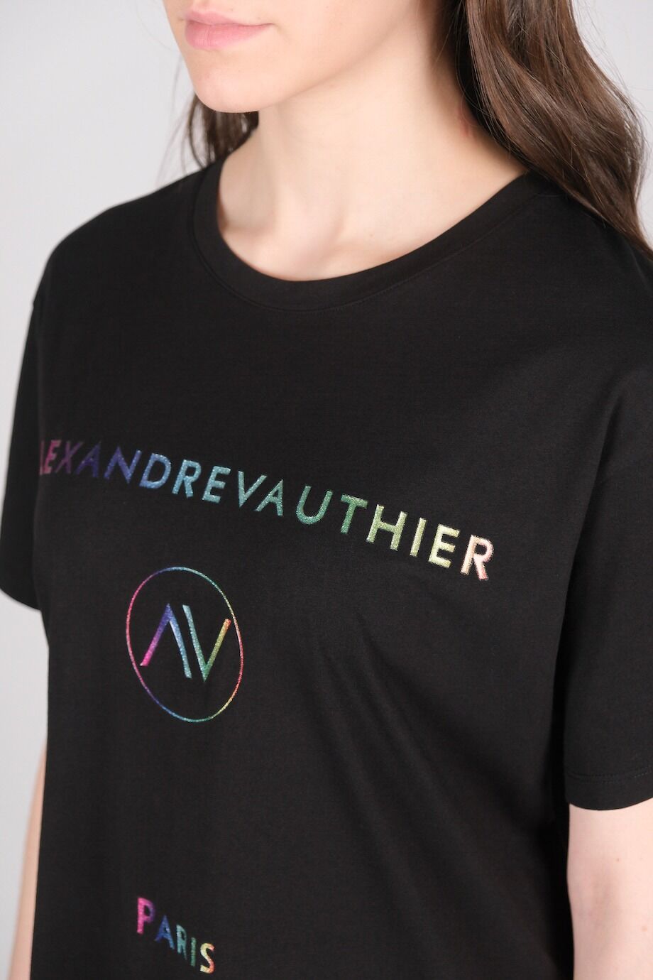 image 4 Футболка черного цвета с радужным принтом