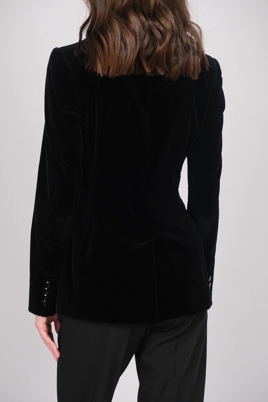 image 3 Бархатный жакет чёрного цвета