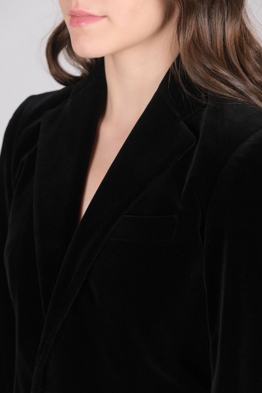 image 4 Бархатный жакет чёрного цвета