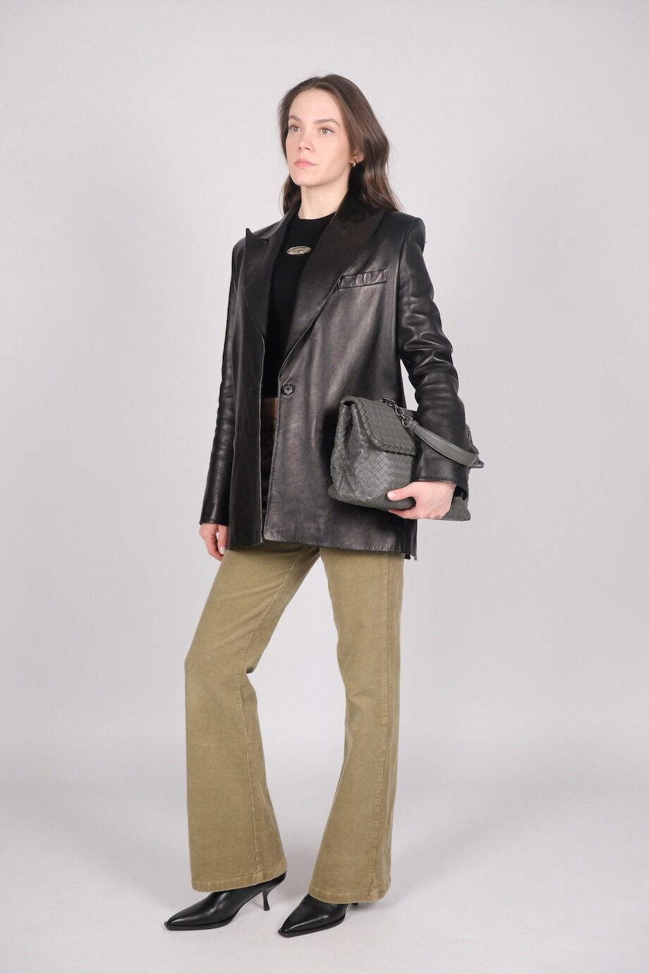 image 2 Вельветовые брюки цвета хаки