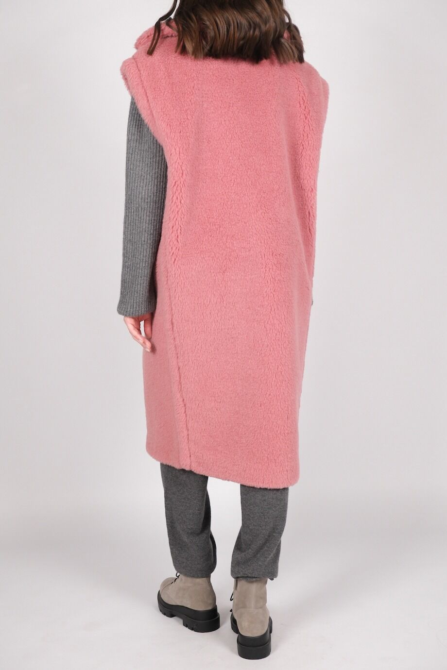 image 5 Удлиненный жилет розового цвета