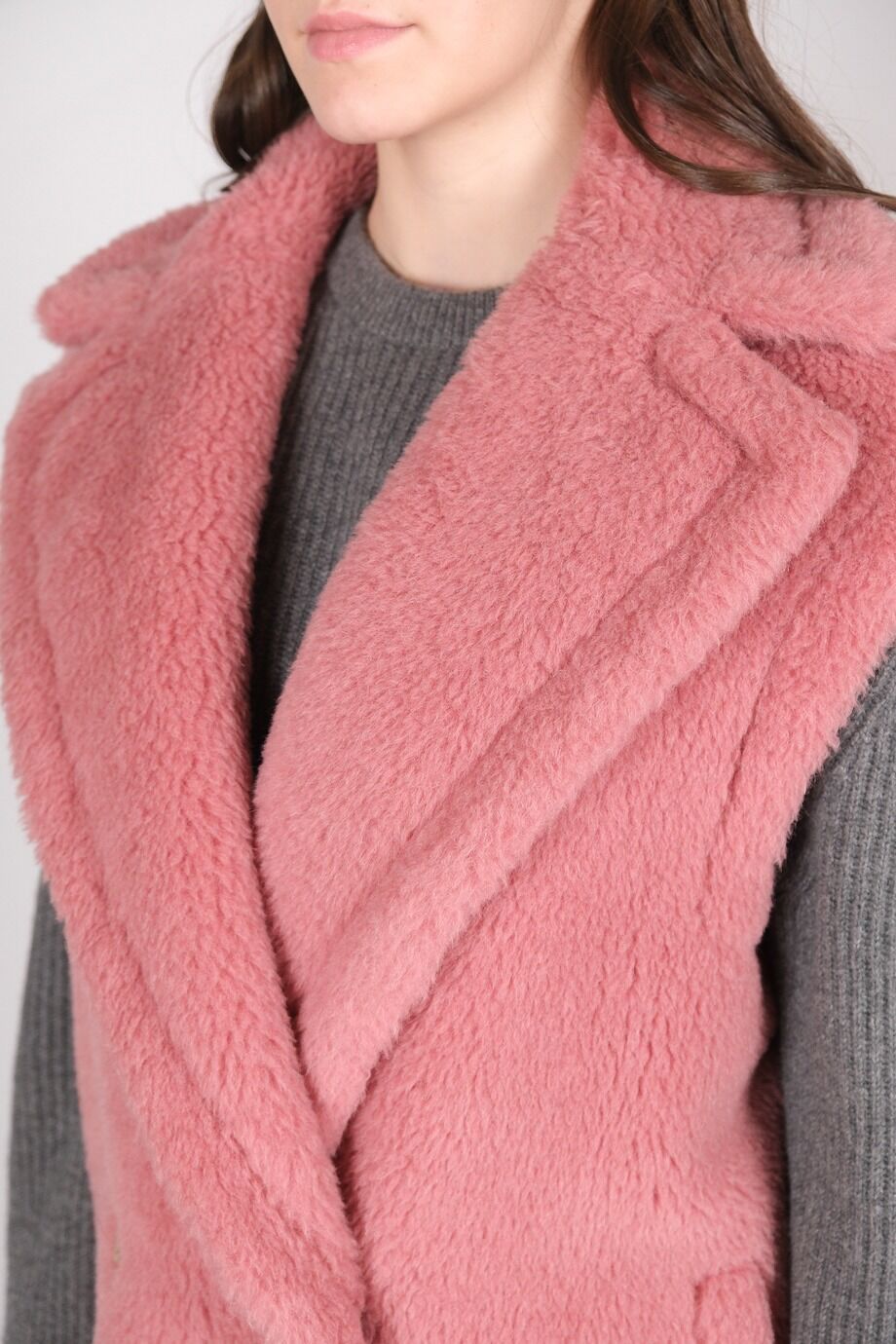 image 6 Удлиненный жилет розового цвета
