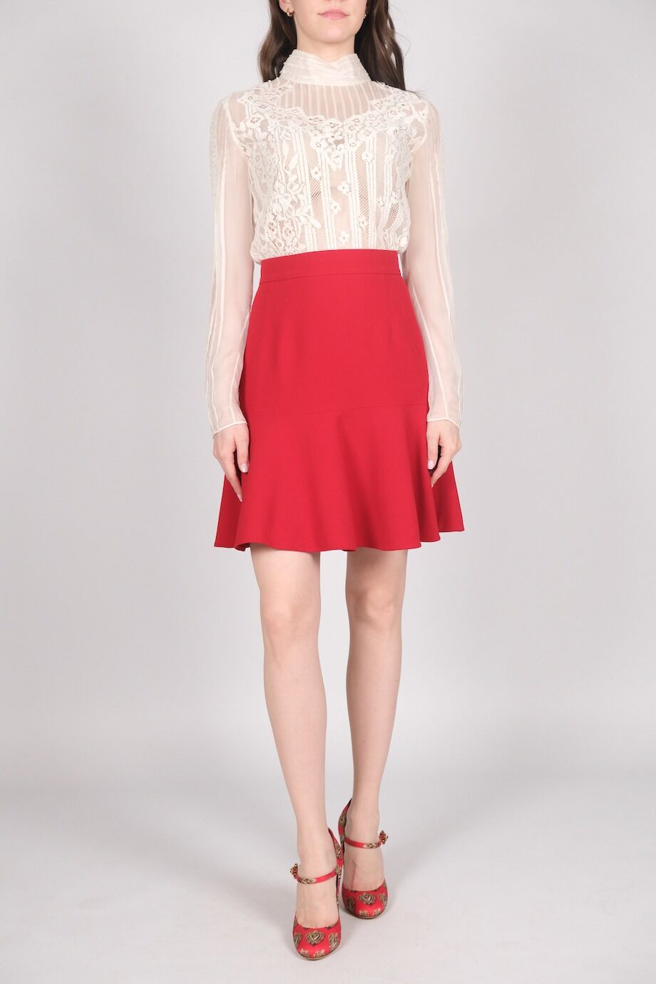 image 1 Юбка красного цвета