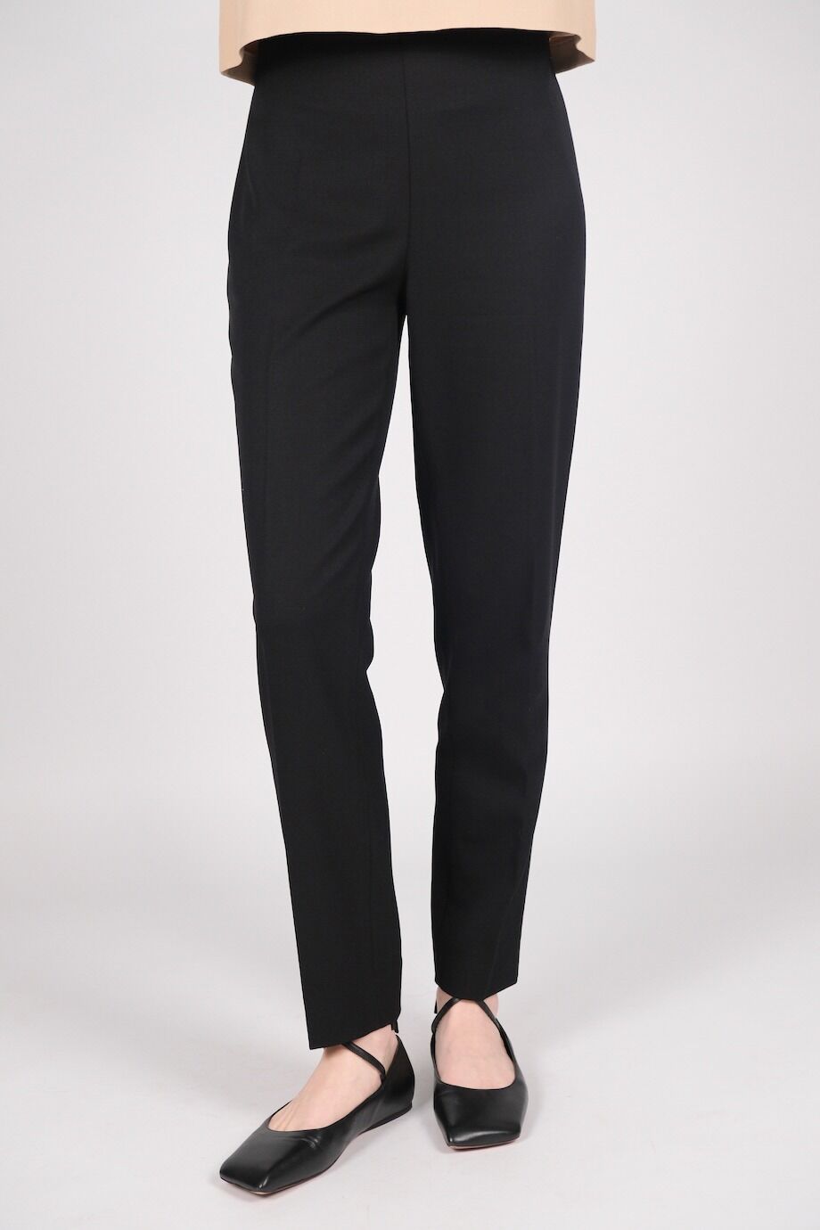 image 2 Брюки черного цвета с боковой молнией