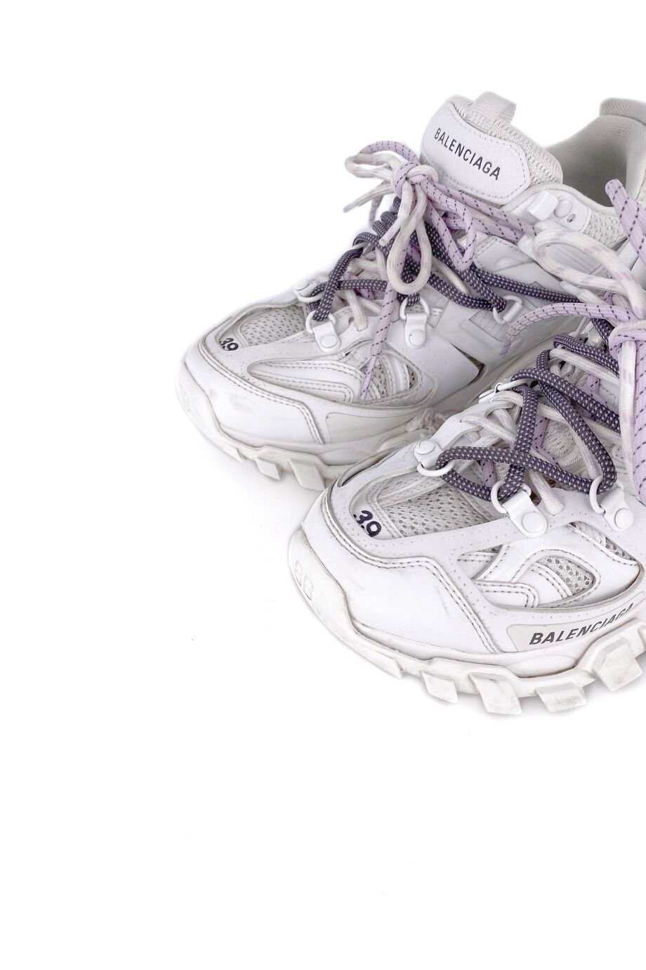 image 3 Кроссовки Triple S белого цвета