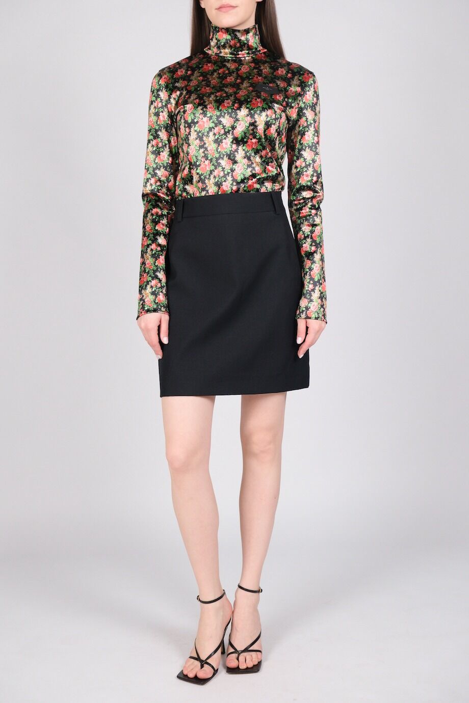 image 1 Юбка-мини черного цвета