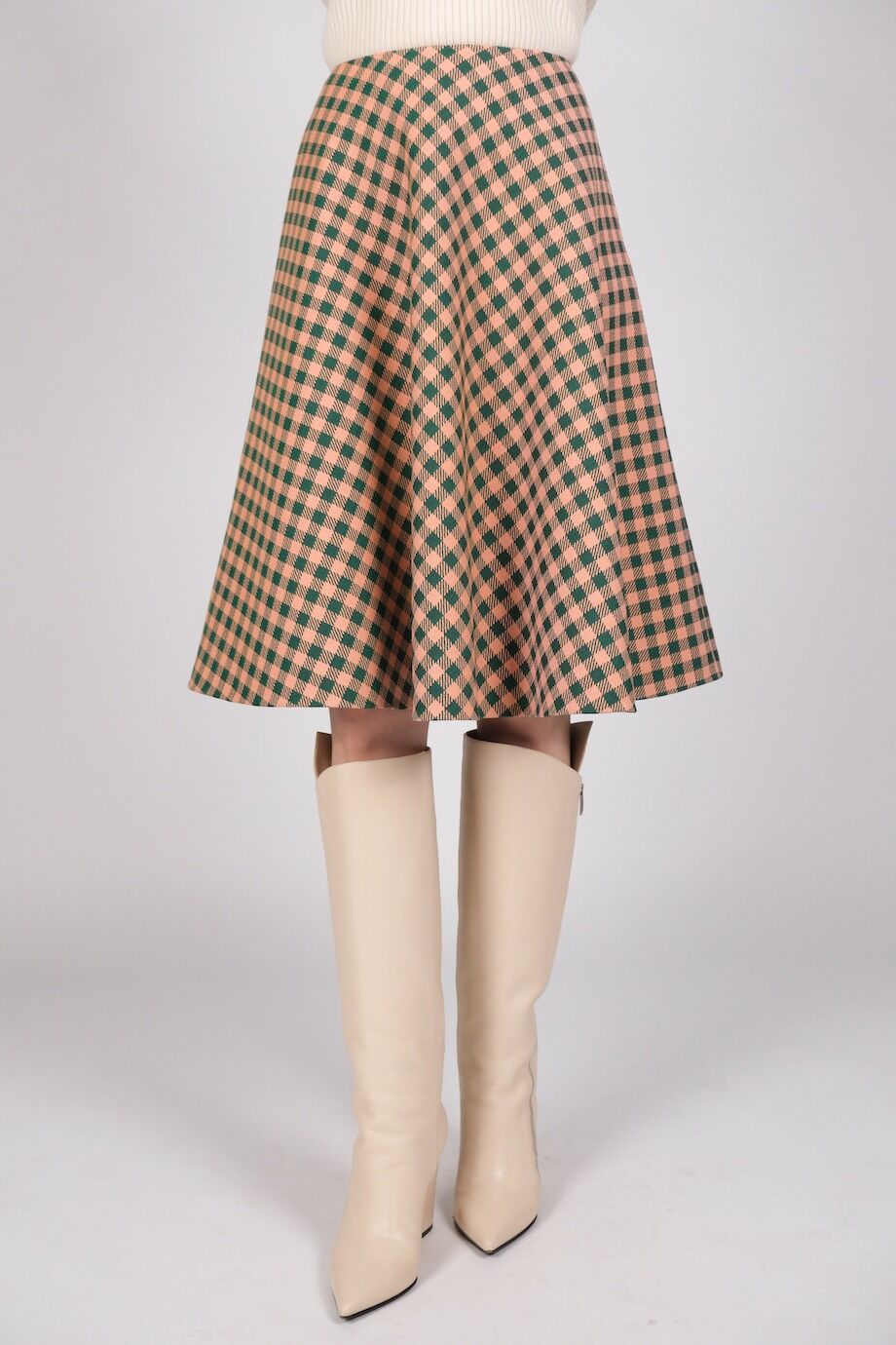 image 2 Юбка расклешенная в клеточку