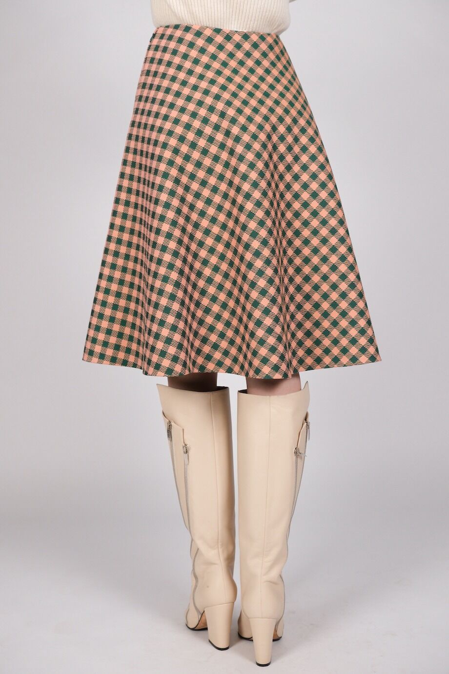 image 5 Юбка расклешенная в клеточку