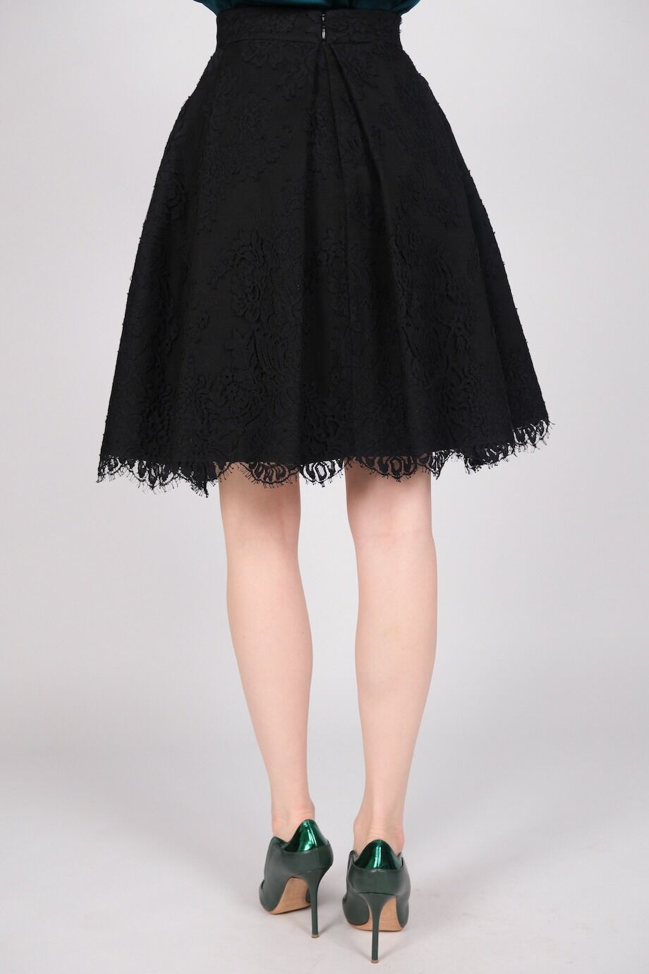 image 4 Юбка черного цвета с кружевной отделкой