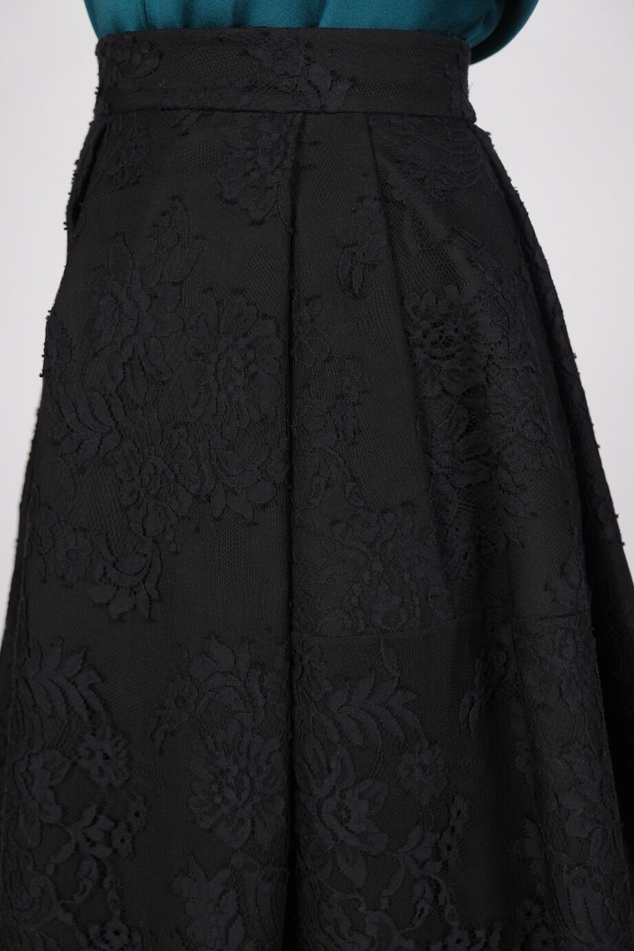 image 5 Юбка черного цвета с кружевной отделкой