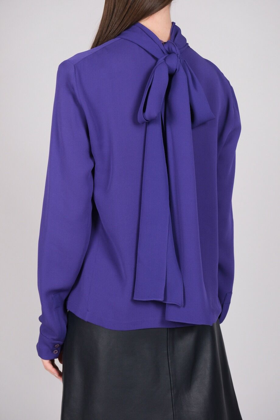 image 3 Шелковая блуза фиолетового цвета