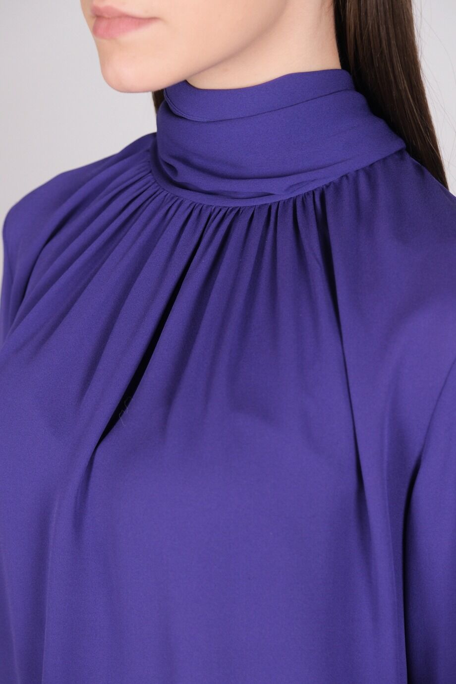 image 4 Шелковая блуза фиолетового цвета