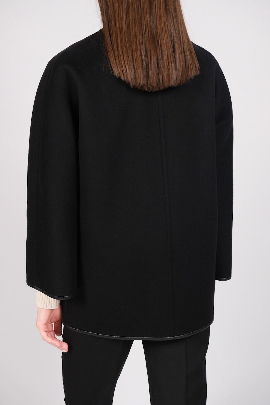 image 4 Полупальто черного цвета на молнии