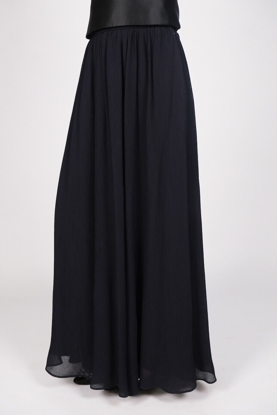 image 4 Юбка в пол темно-синего цвета