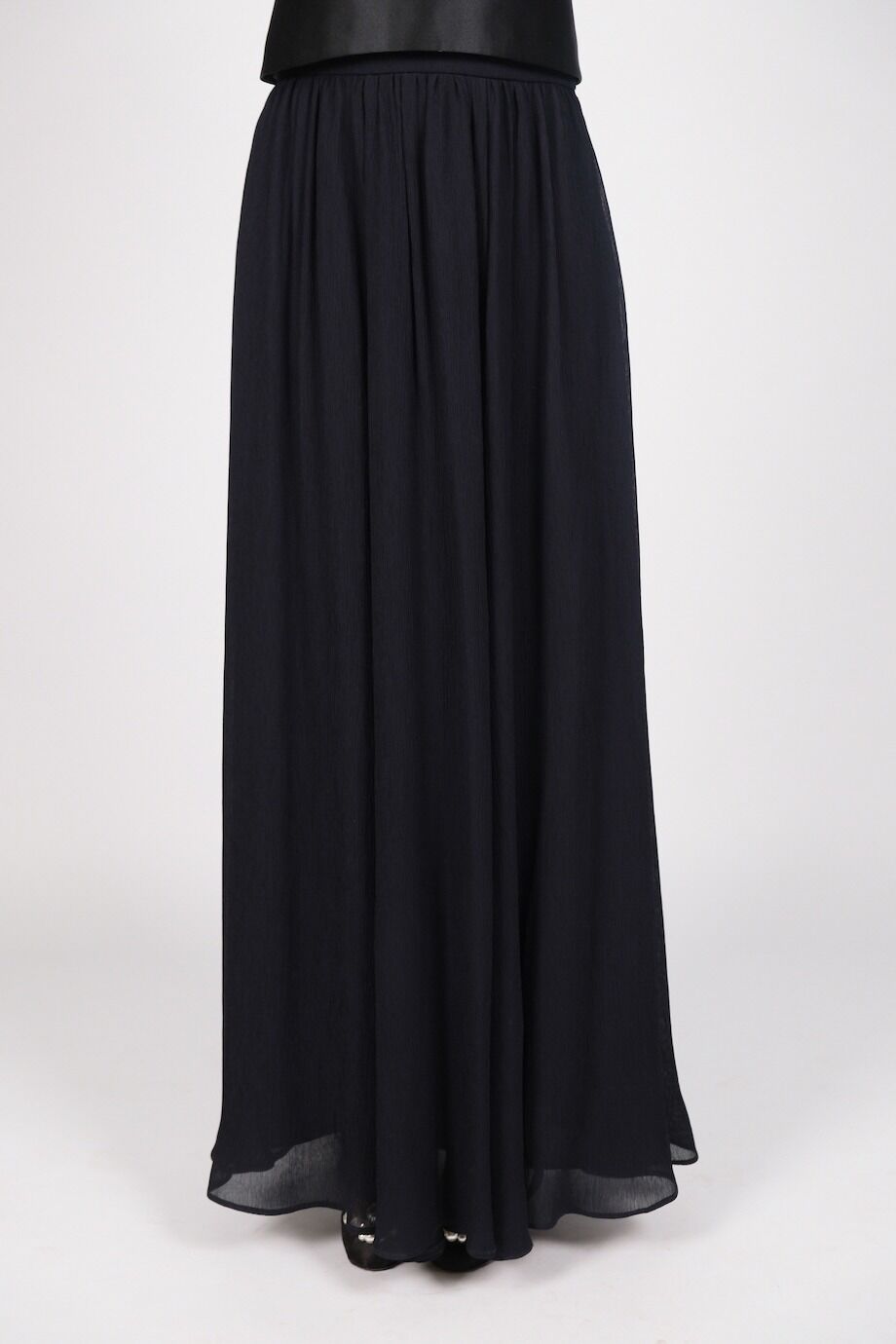 image 3 Юбка в пол темно-синего цвета