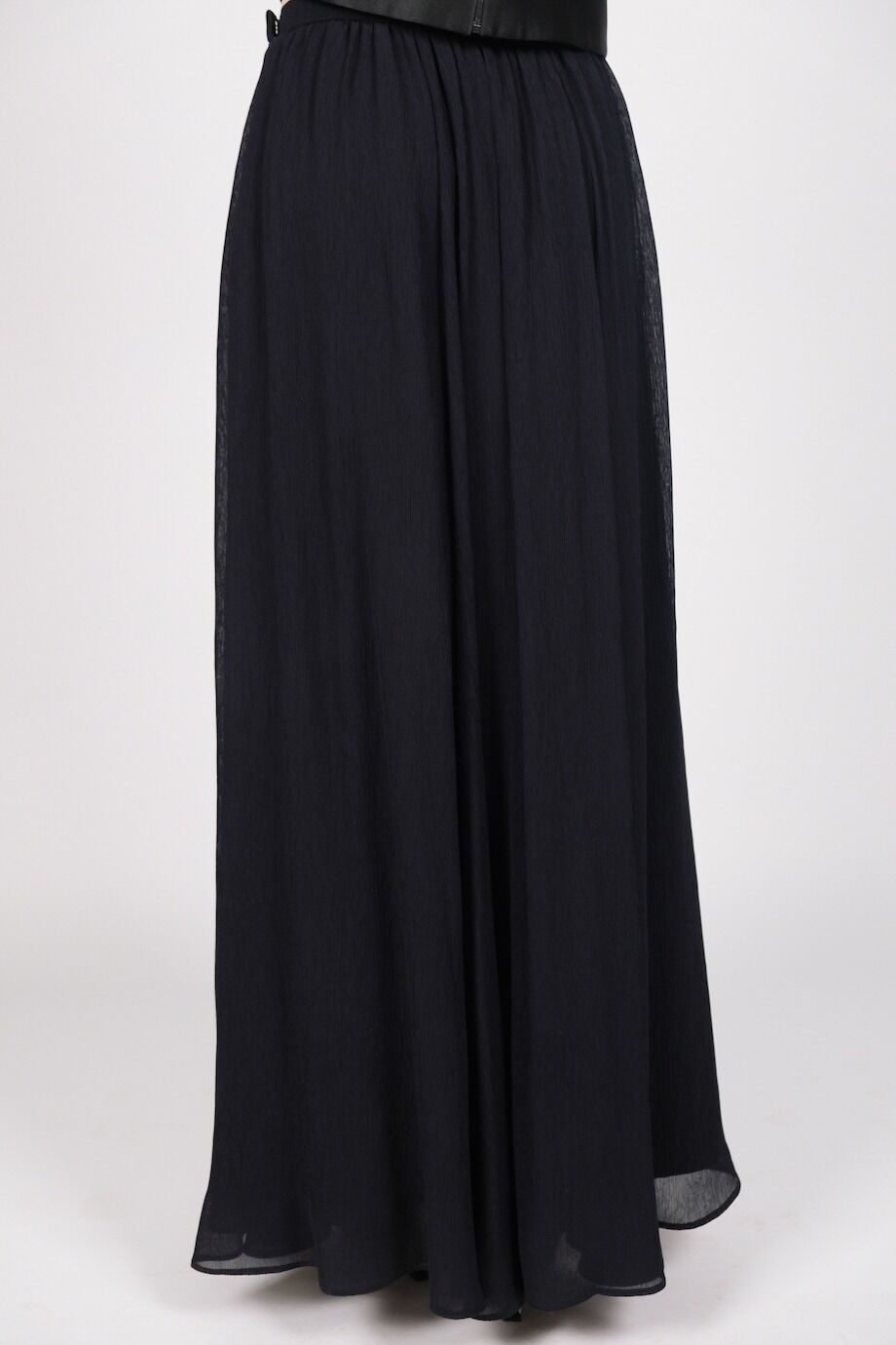 image 6 Юбка в пол темно-синего цвета