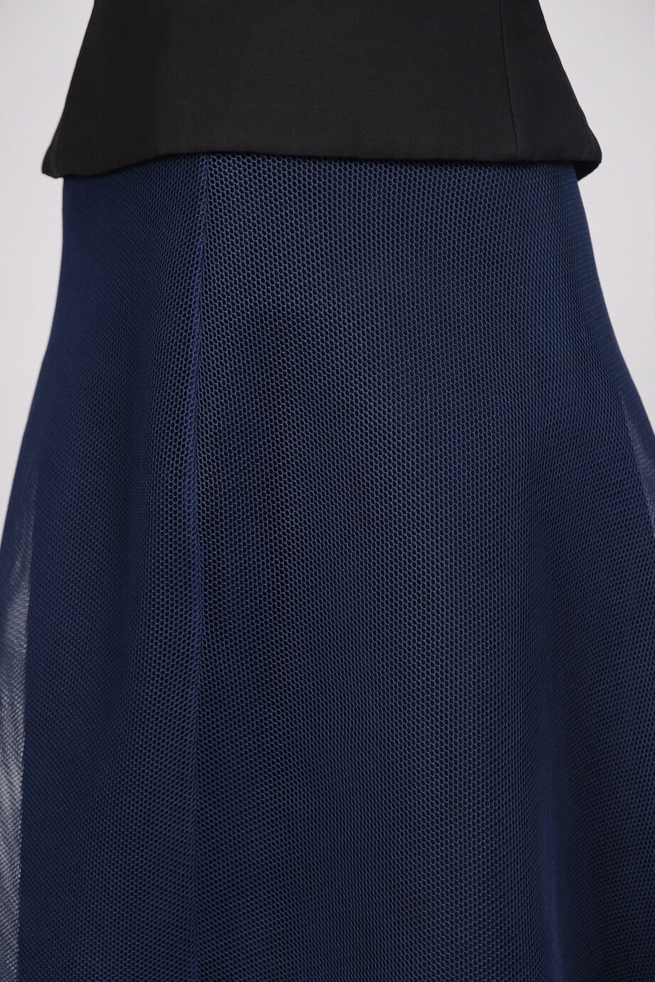 image 4 Юбка синего цвета из перфорированной ткани
