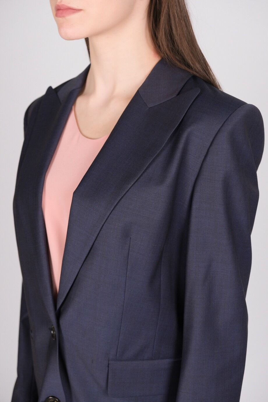 image 5 Костюм с юбкой черничного цвета