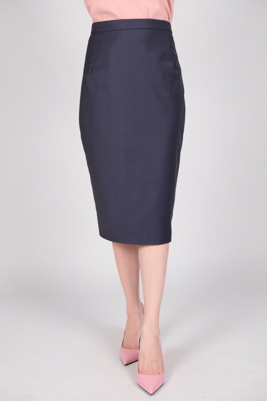 image 6 Костюм с юбкой черничного цвета