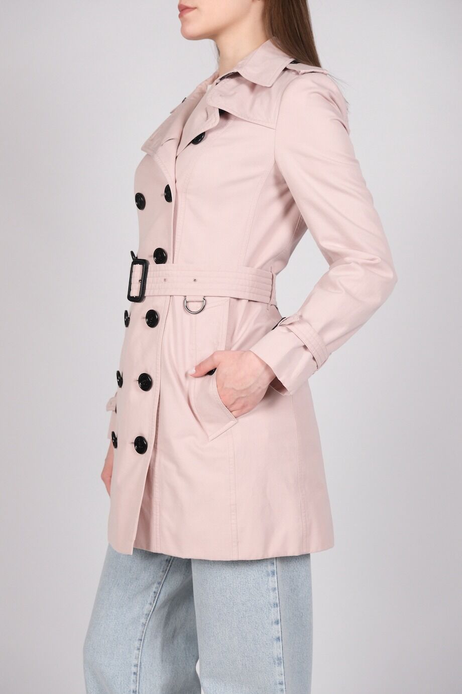 image 6 Тренч бледно-розового цвета