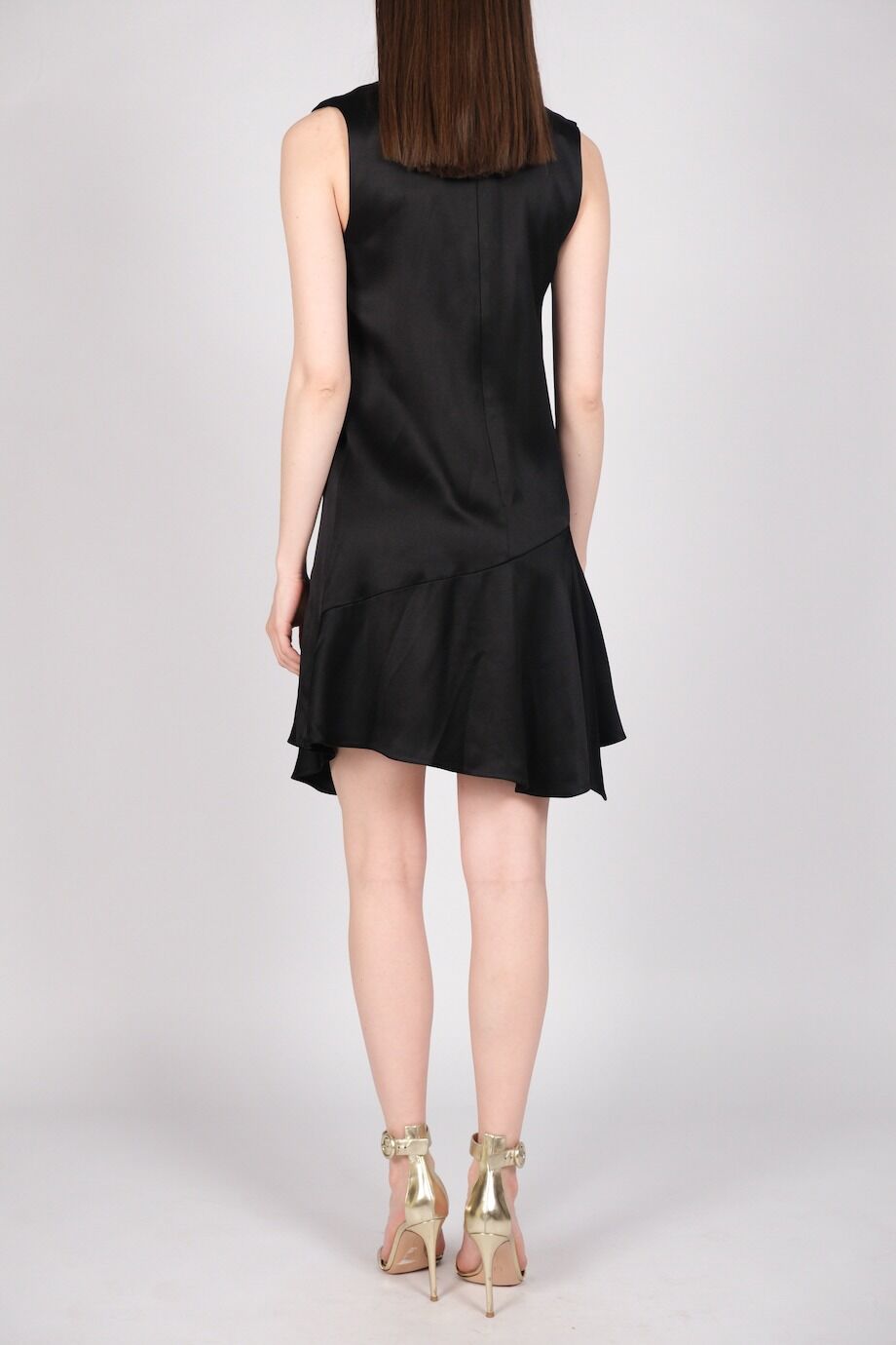 image 3 Шёлковое платье черного цвета