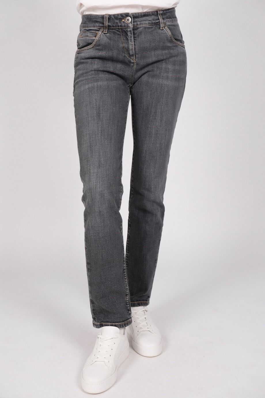 image 2 Джинсы серого цвета