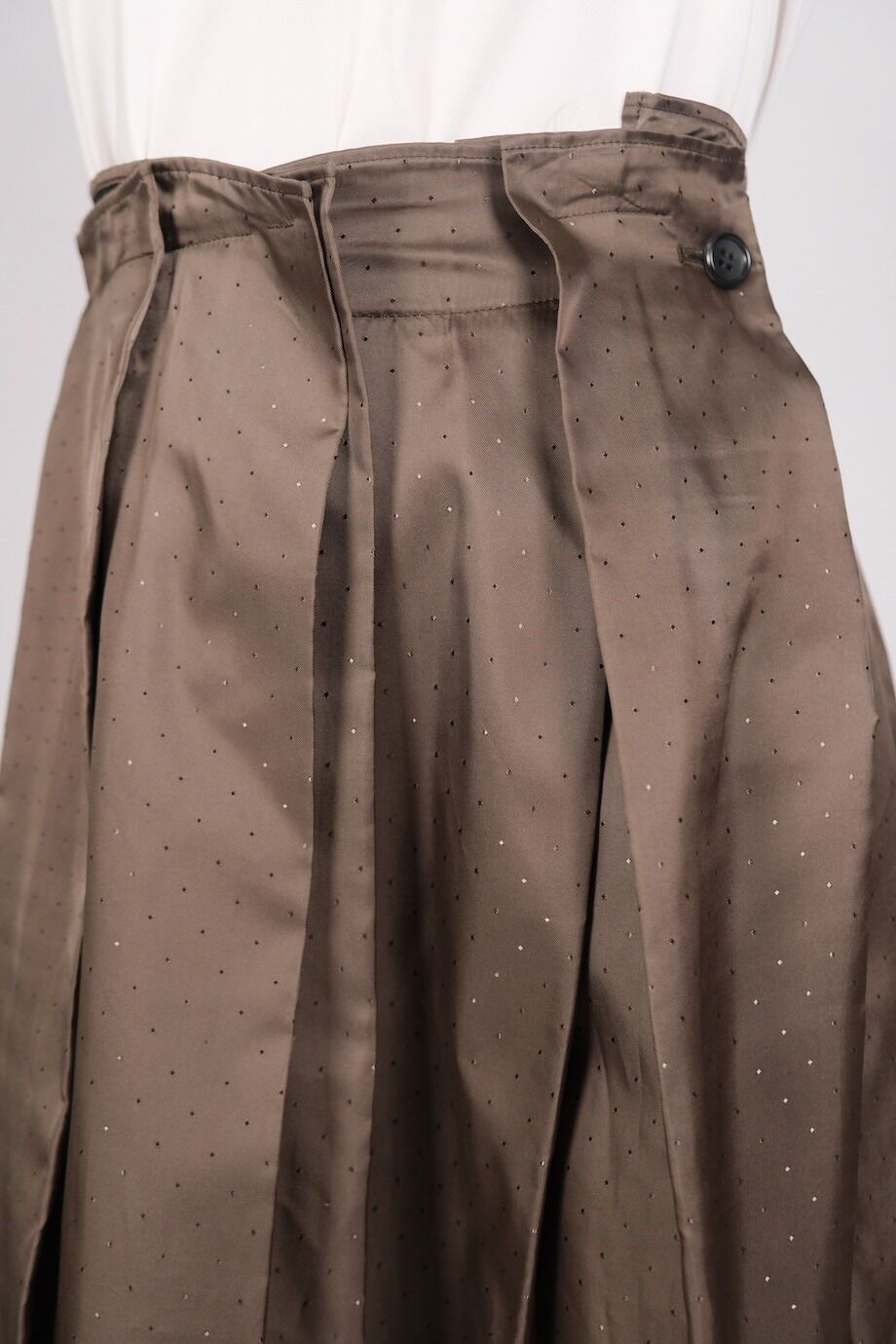 image 4 Юбка в складку серо-оливкового цвета